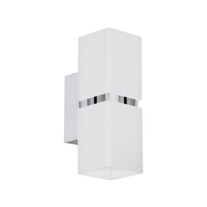   EGLO 95377 LED fali GU10 2x3,3W szögletes króm/fehér Passa