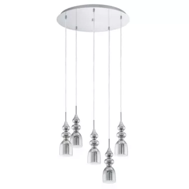 EGLO 95561 LED függeszték GU10 5x3,3WkrómBolanos EGLO 95561 LED függeszték GU10 5x3,3WkrómBolanos