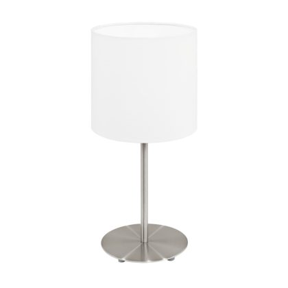 EGLO 95725 Asztali E14 1x40W matt nikkel/fehér Pasteri EGLO 95725 Asztali E14 1x40W matt nikkel/fehér Pasteri