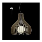 EGLO 96219 Függeszték E27 1x60W 80cm sötétbarna Tindori
