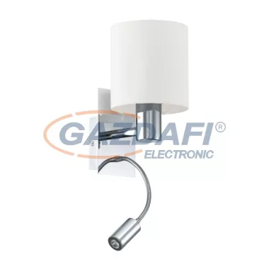 EGLO 96476 Fali E27 40W+3,5W LED króm/fehér Halva