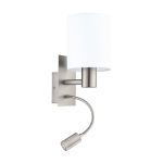 EGLO 96477 Fali E27 40W+3,5W LED matt nikkel /fehér Pasteri