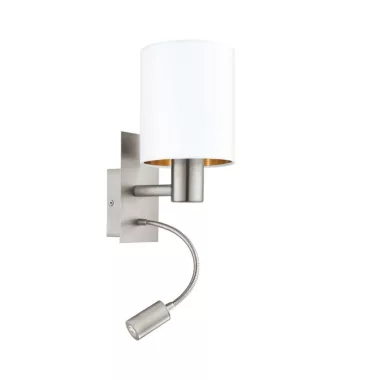 EGLO 96484 Fali E27 40W+3,5W LED matt nikkel/fehér/réz Pasteri