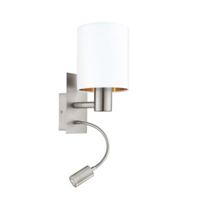   EGLO 96484 Fali E27 40W+3,5W LED matt nikkel/fehér/réz Pasteri