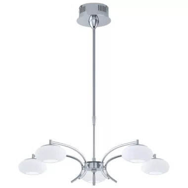EGLO 96529 LED függe.5x4,5W króm/opál Aleandro EGLO 96529 LED függe.5x4,5W króm/opál Aleandro