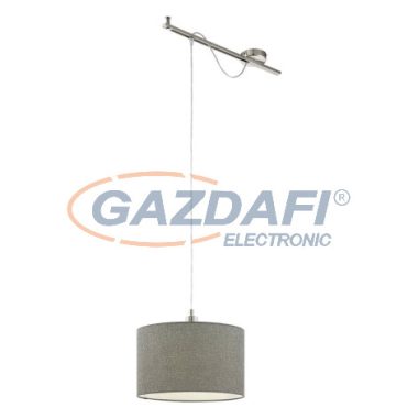 EGLO 96796 Függeszték lámpa E27 60W mattnikkel/szürke CALCENA