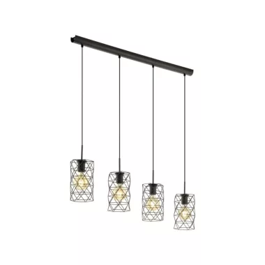 EGLO 97066 Függeszték E27 4x60W barna Estevau