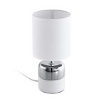 EGLO 97098 TL/1 E14 SORITA 2 asztali lámpa fehér/króm