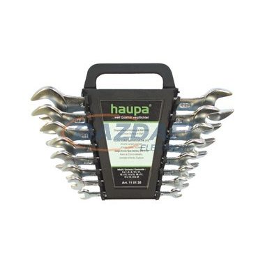 HAUPA 110132 Kétoldalas villáskulcs készlet, 12 alkatrész, 6-32