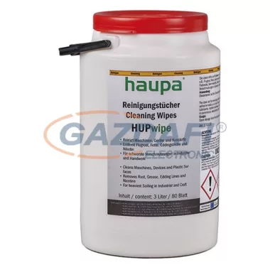 HAUPA 170118 HUPWipe Tisztítókendő 27x22,5cm, 80 db HAUPA 170118 HUPWipe Tisztítókendő 27x22,5cm, 80 db