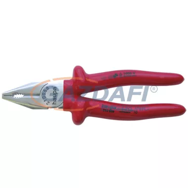 HAUPA 210056 Kombinált fogó, DIN ISO 5746, VDE, mártott szigeteléssel, 180 mm