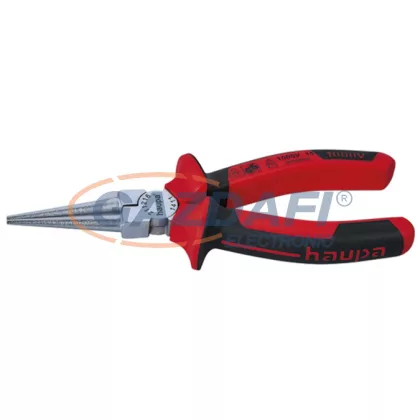 HAUPA 211216 VDE Gömbölyű csőrű fogó, 160 mm, 1000 V