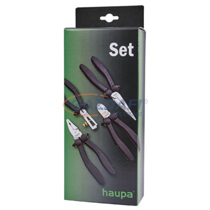 HAUPA 220128 Fogó készlet, 4 részes, 2-komponensű