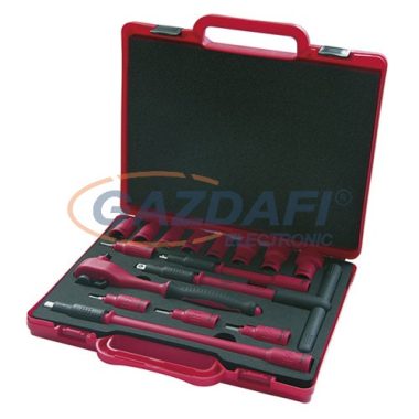 HAUPA 220402 Racsniskulcs koffer 1000V, 3/8", 16 részes