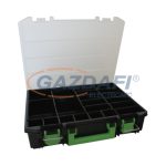   HAUPA 221131 Műanyag gyűjtődoboz fém zárral, szortiment, 16 rekeszes