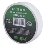 HAUPA 263824 Szigetelőszalag PVC fehér 15 mm x 20 m