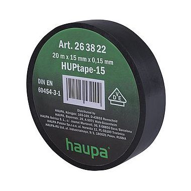 HAUPA 263826 Szigetelőszalag PVC szürke 15 mm x 20 m