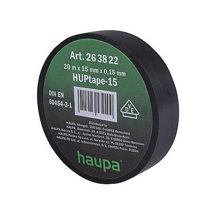 HAUPA 263828 Szigetelőszalag PVC sárga 15 mm x 20 m