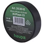 HAUPA 263842 Szigetelőszalag PVC fekete 19 mm x 20 m