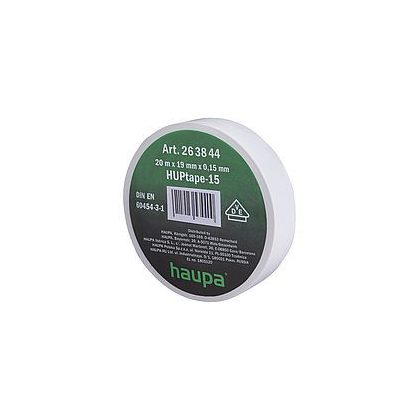 HAUPA 263844 Szigetelőszalag PVC fehér 19 mm x 20 m