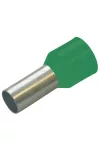 HAUPA 270716 Szigetelt érvéghüvely, ónozott elektrolitréz, színsorozat II (német) smaragd 0.34/ 6  500 db/csomag