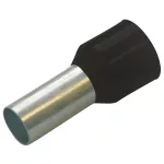   HAUPA 270738 Szigetelt érvéghüvely, ónozott elektrolitréz, színsorozat II (német) fekete 6.0 /12  100 db/csomag