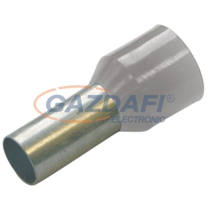   HAUPA 270802 Szigetelt érvéghüvely, szürke, 0.75/ 8 ,  500 db/csomag