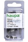 HAUPA 270808 Szigetelt érvéghüvely 1,5mm2 8mm fekete  100 db/csomag