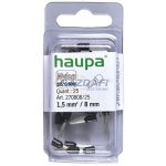   HAUPA 270808 Szigetelt érvéghüvely 1,5mm2 8mm fekete  100 db/csomag