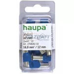   HAUPA 270826 Szigetelt érvéghüvely, 16mm2, 12mm, kék,  100 db/csomag