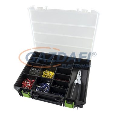 HAUPA 270882 / DIN Set de ferule cu clește de sertizare, seria de culori DIN