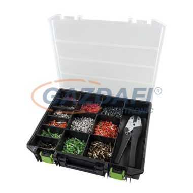 HAUPA 270891 Set de ferule cu clește de sertizare, seria de culori DIN