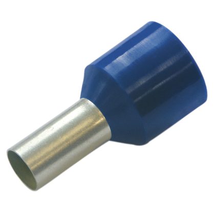   HAUPA 270904 Szigetelt érvéghüvely,, kék, 2.5mm2 / 8mm,  100 db/csomag