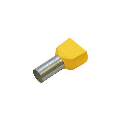   HAUPA 273356 Iker érvéghüvely sárga 1.0 / 8  100 db/csomag