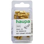   HAUPA 280020 Csúszósaru szigeteletlen sárgaréz 0.5-1.25/2.8x0.5  200 db/csomag