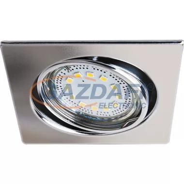 RÁBALUX 1057 Lite szögletes.spot lámpa billenthető, GU10 LED 3x3W szatén króm 3000K 240lm A+