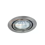   RÁBALUX 1093 spot lámpa relight kör billenthető GU5.3 szatén króm 230V 50W A++ -> E