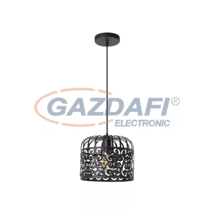   RÁBALUX 2156 Alessandra függeszték E27 1x60W,matt fekete 230V     A++ -> E