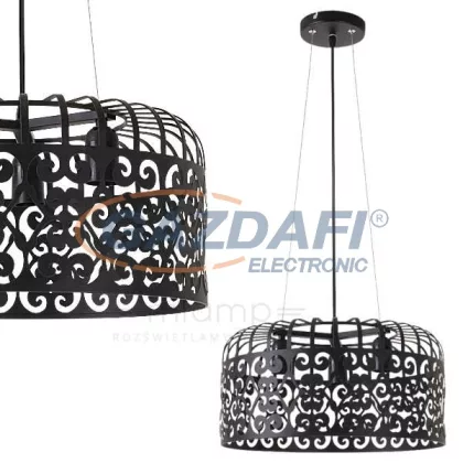   RÁBALUX 2158 Alessandra függeszték E27 3x60W,matt fekete 230V     A++ -> E