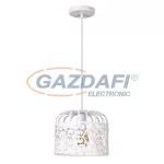   RÁBALUX 2161 Alessandra függeszték E27 1x60W,matt fehér 230V     A++ -> E