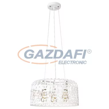 RÁBALUX 2163 Alessandra függeszték E27 3x60W,matt fehér 230V     A++ -> E