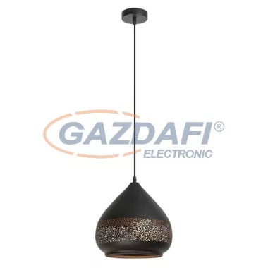 RÁBALUX 2278 Kaia függeszték E27 1x40W, fekete/ arany 230V