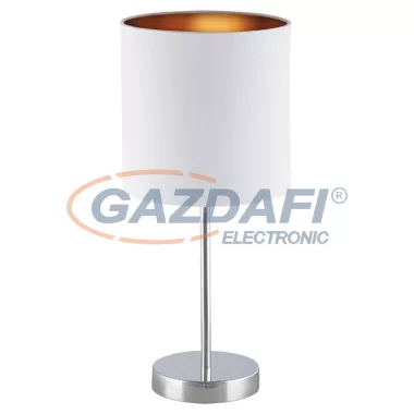 RÁBALUX 2528 Monica asztali lámpa E27 1x60W, feher/arany/króm 230V