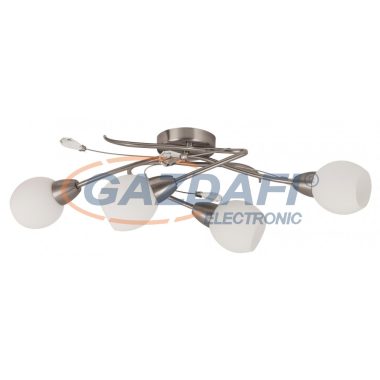 RÁBALUX 2620 Emily mennyezeti lámpa E14 4x max40W szatin króm 230V