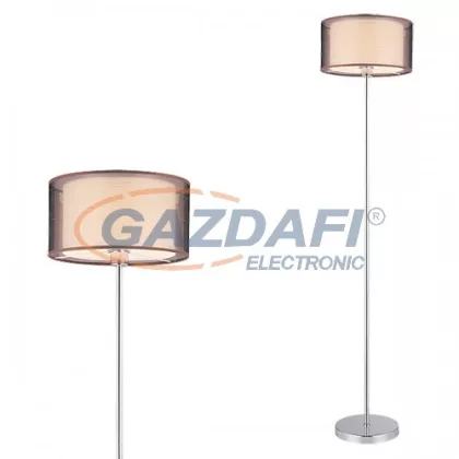   RÁBALUX 2633 Anastasia állólámpa E27 max 60W króm/barna 230V