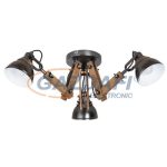   RÁBALUX 2724 Aksel mennyezeti lámpa., E14 3x15W, bükk/ fekete 230V