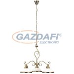   RÁBALUX 2753 Elisett 3 ágú csillár E27 3x60W bronz 230V     A++ -> E