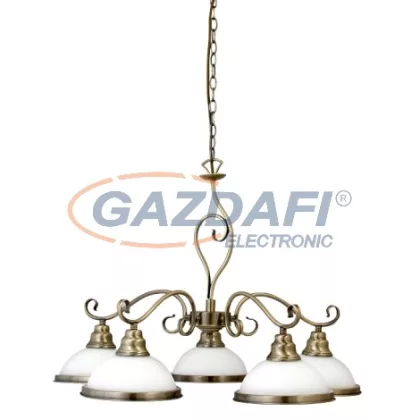   RÁBALUX 2755 Elisett 5 ágú csillár E27 5x60W bronz 230V     A++ -> E