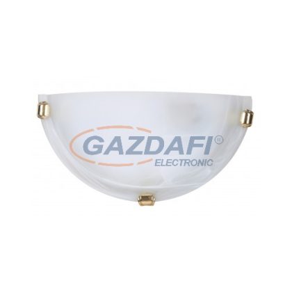   RÁBALUX 3001 Alabastro fali lámpa E27 60W fehér /arany/ 230V