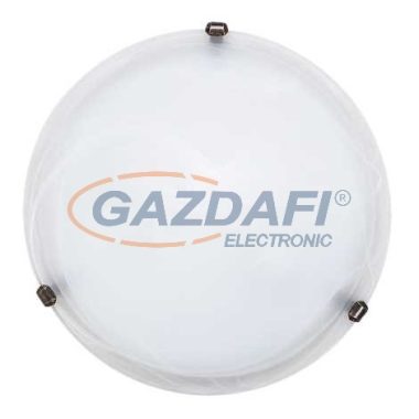 RÁBALUX 3303 Alabastro mennyezeti lámpa D40 E27 2x60W fehér/bronz 230V